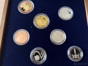 Sada oběžných mincí 2016 proof - dřevěná etue