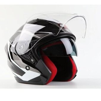 Helma MAXX černo/bílá lesklá