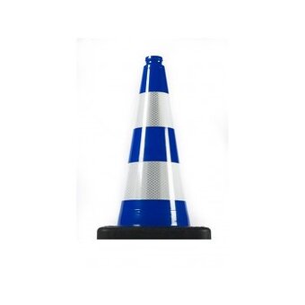 Dopravní kužel 50 cm PVC/REC modrý