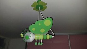 Dětské lustry růžový a zelený motýlek