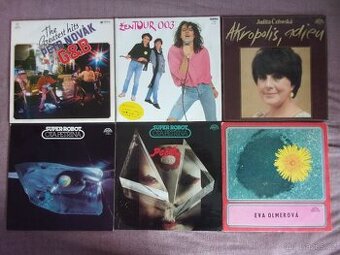 6x LP GRAMOFONOVÁ DESKA - BEAT, POP, ROCK...