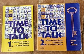 Time talk, 1. a 2. díl, učebnice ENG, použité, nepopsané
