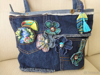 NOVÁ/Velká originální džínová kabelka