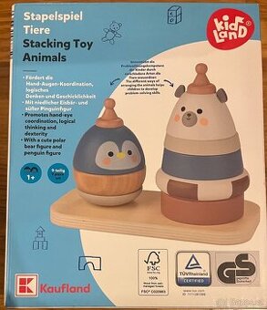 Dřevěná stohovací hračka (zvířata) KidLand/Playtive