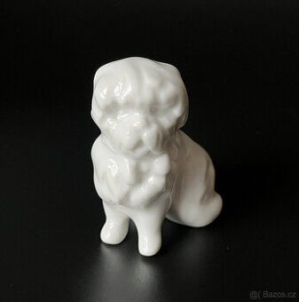Royal Dux Porcelánová soška Pejsek V 5.5 cm