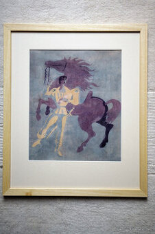 autor Josef Tokstein - Muž s koněm