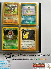 Kusové Pokémon VINTAGE karty (KARTY STARÉ PŘES 20LET)(1)