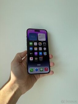 APPLE IPHONE 14 PRO MAX 128GB-FIALOVÝ,BATERIE 100%,ZÁRUKA