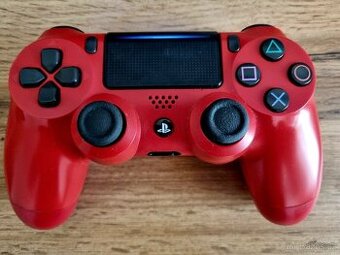 PS4 Sony DualShock 4 Magma Red V2 pěkný stav