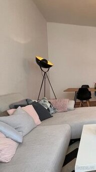 Retro/industriální kovová lampa černo zlatá