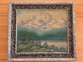 Obraz Jan Boža Pospíšil, Vysoké Tatry Gerlach 1943, olej 55x