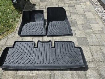 3D plastové rohože Tesla model 3 - 1