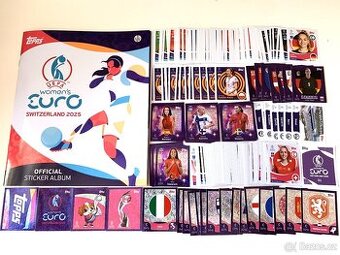 Prodám fotbalové samolepky Topps UEFA Women's Euro 2025