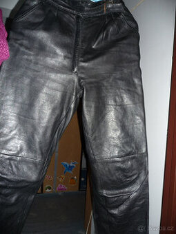 Kalhoty kožené dámské černé, vel.38
