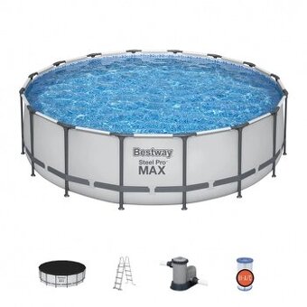 Bazén-komplet set -  Steel Pro MAX 4,88 m x 1,22 m -nový