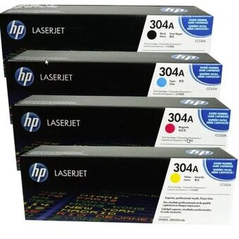 HP 304A originální tonerové kazety (6 ks)