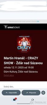 Vstupenky Martin Hranáč crazy show