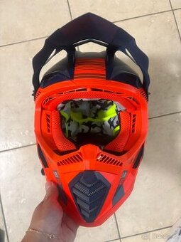 LS2 MX437 FAST EVO MINI XCODE M. FL.ORANGE BLUE (Velikost: M