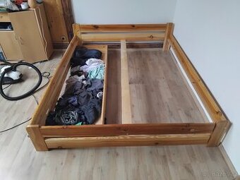 Postel masiv 160x200 + šuplík