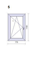 Okno - VEKA SOFTLINE 76MD