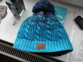 FINMARK Dětská čepice úplet s flísovou vložkou