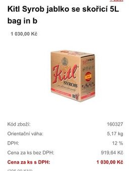 Syrob jablko skořice