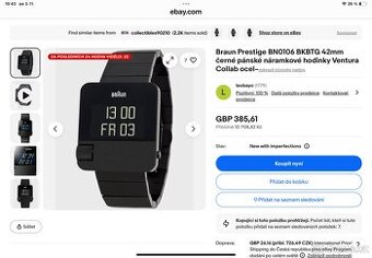 Hodinky Braun prestige digitál