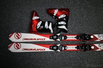 lyže juniorské dynamic 120 cm , lyžiarky salomon