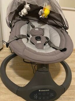 Houpací lehátko elektrické Codie Light Grey KikkaBoo