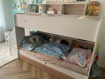 Dětská patrová postel Bibliobed