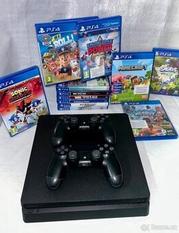 Sony playstation 4 , ovladače a dětské hry