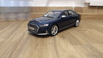 Model Audi S8 2020 Navarra Blau, 1:18 GT Spirit (GT313)
