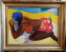 Malovaná kopie: Paul Gauguin - Otahi. - 1