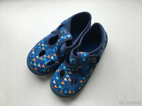 Bačkory papuče modré trojúhelníky 24 Befado