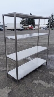 Nerezový regál s 4x polici 162x182x50 cm