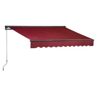Markýza kazetová 4x2,5-červená bordo-RED-BERRY- nová - 1