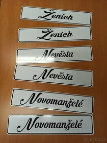 Svatební SPZ