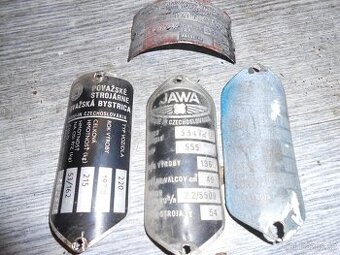 štítky na Jawy 350/638, 05, 20, 555
