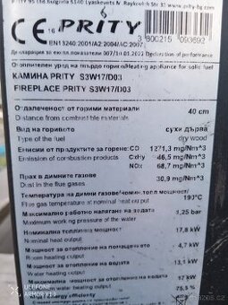 Krbová kamna WD17 Priti