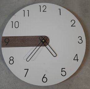 Nástěnné hodiny - bílé a tmavě modré