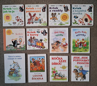 Dětské knížky o Krtkovi a říkanky/říkadla