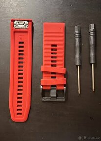 Pásek Garmin Fenix 5X/6X (červený)