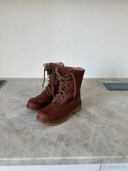 Kožené zimní boty vel 32