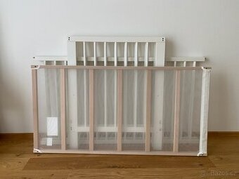 Dětská postýlka + rošt se síťovinou + matrace Aloe Vera