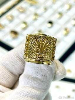 Zlatý prsten 8,59g - 1