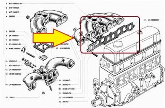 Těsnění výfuku UAZ,VOLHA (kulaté)