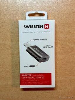 Swissten adaptér (redukce) Lightning (M) / USB-C (F)