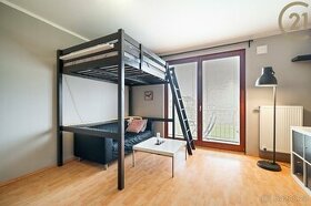 Pronájem byty 1+kk s balkonem, 35 m2 - Hostivice