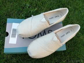 nové TOMS, vel. 7,5, číslo 38 originál krabice, espadrilky