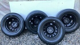Plechové disky + zimní pneu Barum 195 / 65 R18 4,5 mm - 1